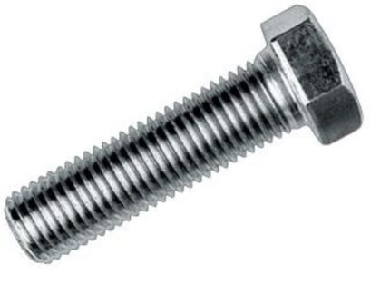 M14x50 Civata Beyaz Tam Paso 5 Adet