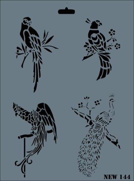 Rich New Seri N-144 Stencil 35x25 cm
